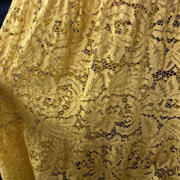 Dress the population Elegant Yellow Lace Maxi Dress, S - Picture 9 of 12